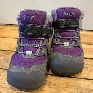 Keen Kids' Boots in Purple and Gray